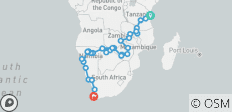  De Zanzibar au Cap (33 destinations) - 33 destinations 