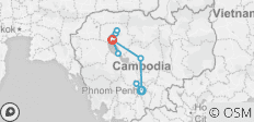  Erfgoed van Cambodja per fiets - 9 bestemmingen 