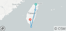  Quer durch Taiwan mit dem Rennrad - 4 Destinationen 