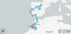  Spain, Portugal &amp; Morocco (52 destinations) - 26 destinations 