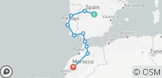  Madrid to Marrakech (10 destinations) - 10 destinations 