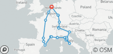  Europe Explorer - 18 Days - 22 destinations 