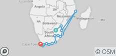  Kruger, Coast &amp; Cape - 16 destinations 