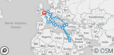  Ultimatives Europa (Ägypten, Start London, Ende London, 45 Tage) - 48 Destinationen 