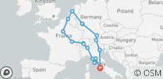  Europas Höhepunkte - 10 Tage - 17 Destinationen 