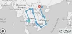  Big Indochina Adventure (27 Days) - 19 destinations 