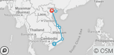  Höhepunkte Vietnams (10 Tage) - 7 Destinationen 