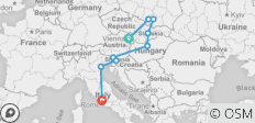  Vienna to Rome Trail (2023, 9 Days) - 9 destinations 