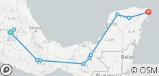  Von Mexico City bis Cancun (D) - 11 Destinationen 