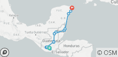  Start in Antigua, Ende in Cancun (A) - 18 Destinationen 
