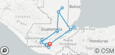  Start Antigua end Guatemala City - 16 destinations 