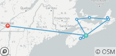  Wonderen van de Maritimes &amp; schilderachtig Cape Breton met Ocean Train naar Montreal - 11 bestemmingen 