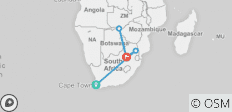  Splendors of South Africa &amp; Victoria Falls - 4 destinations 