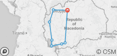  Radreise durch Mazedonien - 7 Destinationen 
