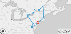  Großer Urlaub in den östlichen USA und Kanada mit längerem Aufenthalt in New York City - 12 Destinationen 