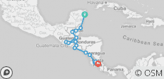  Rundreise durch Mittelamerika – Regenwald &amp; Ruinen - 17 Destinationen 