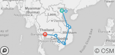  Essential Vietnam &amp; Cambodia - 13 destinations 