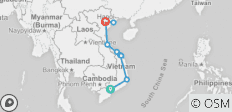  Vietnam: Historic Cities &amp; Halong Bay Cruising - 9 destinations 