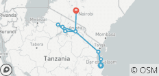  11 Days Tanzania, Game Parks &amp; Zanzibar - 10 destinations 