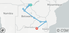  Southern Adventure Overland Rundreise | 12 Tage von Victoria Falls nach Joburg - 10 Destinationen 