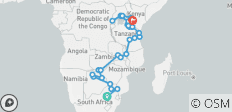  Southern Trek | 47 Days JHB to Nairobi - 38 destinations 