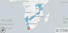  De Nairobi au Cap 57 jours d\'Overlanding - 40 destinations 