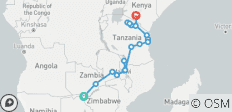  Victoria Falls - Nairobi 22 jours d\'Overlanding - 20 destinations 