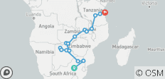  African Dream | 27 Days JHB to Dar es Salaam - 21 destinations 