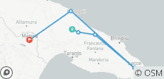  Walking in Puglia &amp; Matera - 6 destinations 