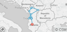  Albanien Wanderurlaub - 11 Destinationen 