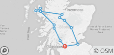  Skye, Highlands &amp; Loch Ness - von Glasgow - 14 Destinationen 