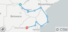  14 jours d\'exploration du Zimbabwe et du Mozambique - camping - 12 destinations 