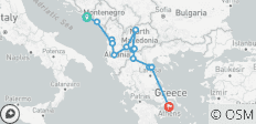  Dubrovnik to Athens - 15 destinations 