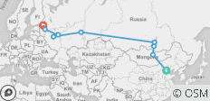  Beijing to St Petersburg - 9 destinations 