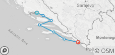  Segelreise von Split nach Dubrovnik - Oberes Deck - 7 Destinationen 
