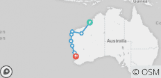  Broome to Perth Overland Adventure - 8 destinations 