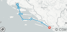  The Dalmatian Coast Classic-Croatia guided Bike Tour - 12 destinations 
