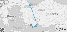  Van Istanbul naar Middellandse Zee Gulet Cruise 5 Dagen - 6 bestemmingen 