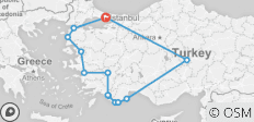  Alaturka Explorer Turkey Tour with Gulet Cruise 16 Day Tour - 13 destinations 