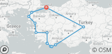  Alaturka Entdeckungsreise Türkei Rundreise mit Gulet Kreuzfahrt 16 Tage - 13 Destinationen 