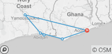  Axim &amp; Ivoorkust rondreis *4 reizigers minimum - 7 bestemmingen 