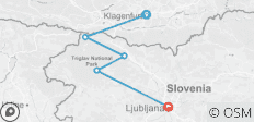  Radreise entlang den Österreichischen Seen &amp; Slowenien Plus! Ljubljana - 5 Destinationen 