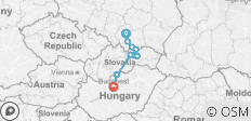  Cycling Krakow to Slovakia Plus! Budapest - 9 destinations 