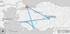  Türkeis Peak Destinations nach Flüge 9-Tagestour - 6 Destinationen 