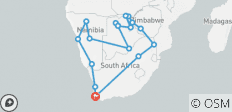  Lo más destacado de África Austral - 18 destinos 