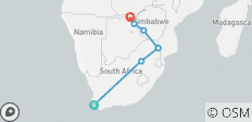  Cape Town, Kruger &amp; Zimbabwe - 8 destinations 