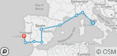  Von Rom nach Lissabon – Küsten &amp; Köstlichkeiten - 9 Destinationen 