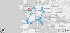  European Quest (2023, Start London, 25 Days) - 27 destinations 