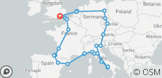  European Quest (Winter, Start London, Classic) - 27 destinations 