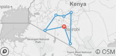  Big Game Safari 8D/7N (Masai Mara, Lake Nakuru, Aberdare &amp; Amboseli) - 7 destinations 